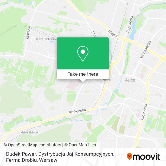 Dudek Paweł. Dystrybucja Jaj Konsumpcyjnych, Ferma Drobiu map