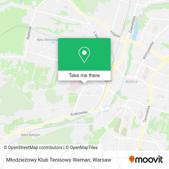 Młodzieżowy Klub Tenisowy Weman map