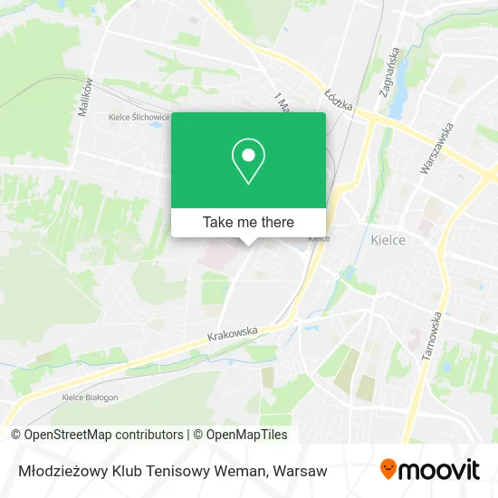 Карта Młodzieżowy Klub Tenisowy Weman