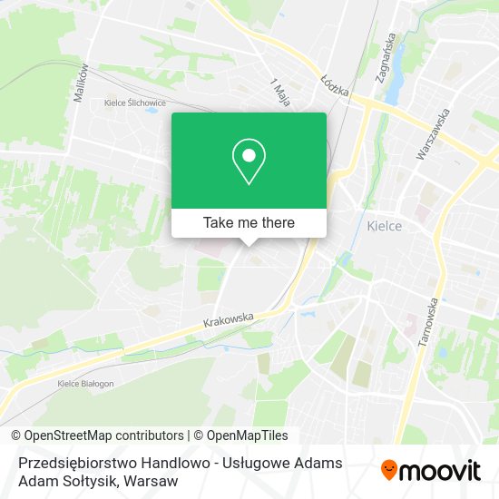 Przedsiębiorstwo Handlowo - Usługowe Adams Adam Sołtysik map