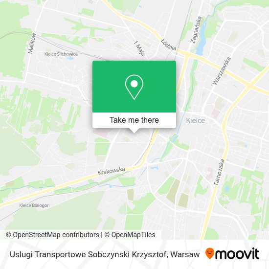 Uslugi Transportowe Sobczynski Krzysztof map