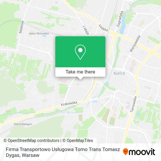 Firma Transportowo Usługowa Tomo Trans Tomasz Dygas map