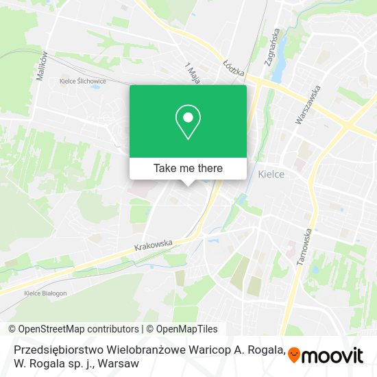 Przedsiębiorstwo Wielobranżowe Waricop A. Rogala, W. Rogala sp. j. map