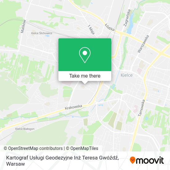 Kartograf Usługi Geodezyjne Inż Teresa Gwóźdź map