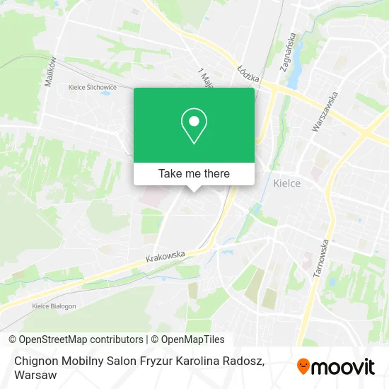 Карта Chignon Mobilny Salon Fryzur Karolina Radosz