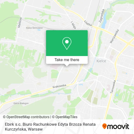 Карта Ebirk s.c. Biuro Rachunkowe Edyta Brzoza Renata Kurczyńska