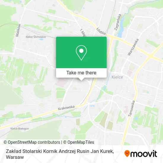Карта Zakład Stolarski Kornik Andrzej Rusin Jan Kurek
