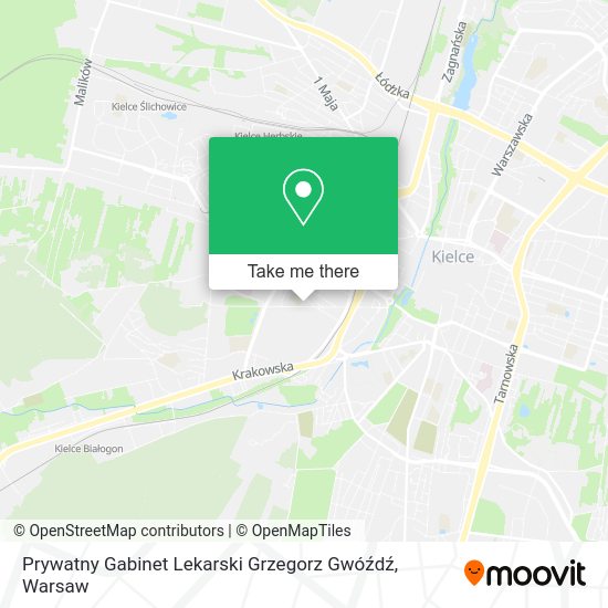 Prywatny Gabinet Lekarski Grzegorz Gwóźdź map