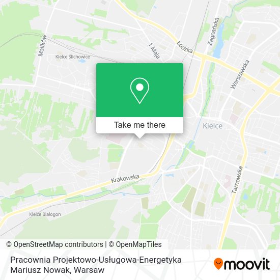 Карта Pracownia Projektowo-Usługowa-Energetyka Mariusz Nowak