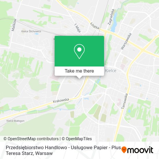 Przedsiębiorstwo Handlowo - Usługowe Papier - Plus Teresa Starz map