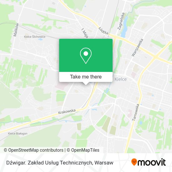 Dźwigar. Zakład Usług Technicznych map