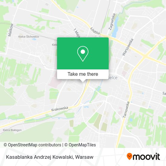 Kasablanka Andrzej Kowalski map