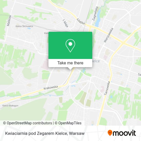 Kwiaciarnia pod Zegarem Kielce map