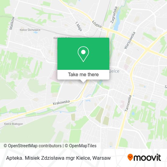 Apteka. Misiek Zdzisława mgr Kielce map