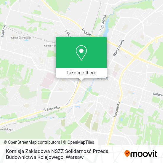 Komisja Zakładowa NSZZ Solidarność Przeds Budownictwa Kolejowego map