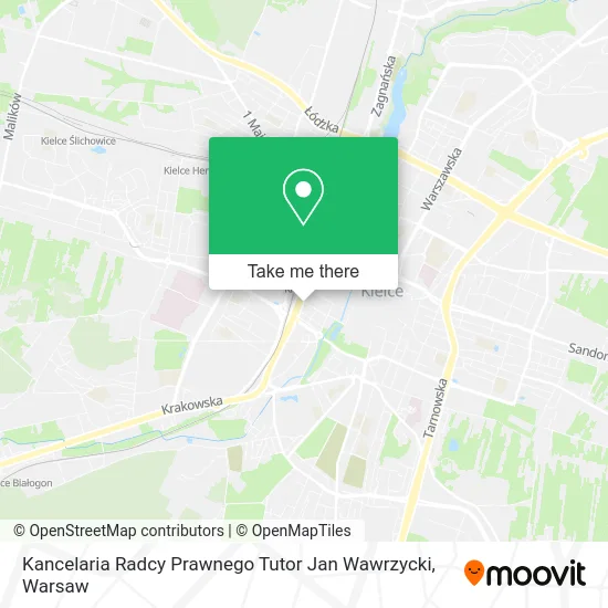 Карта Kancelaria Radcy Prawnego Tutor Jan Wawrzycki
