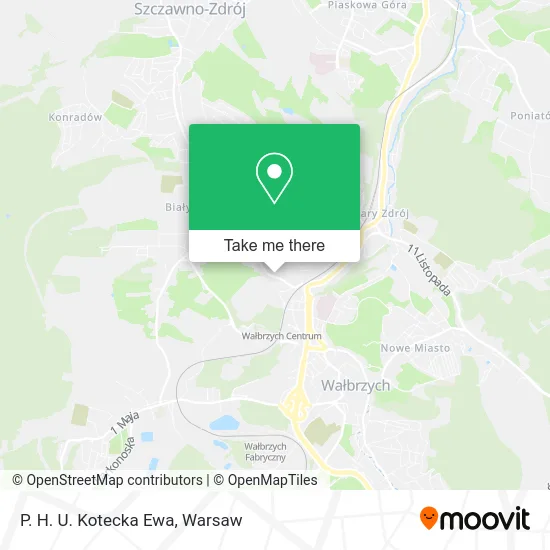 Карта P. H. U. Kotecka Ewa