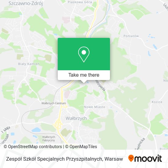 Zespół Szkół Specjalnych Przyszpitalnych map