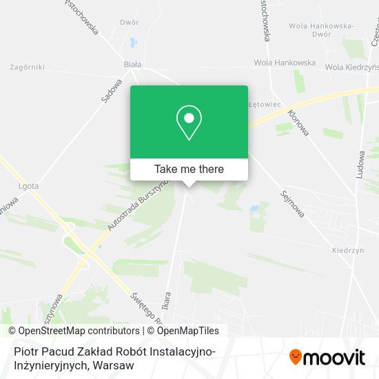 Piotr Pacud Zakład Robót Instalacyjno-Inżynieryjnych map