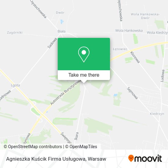 Agnieszka Kuścik Firma Usługowa map