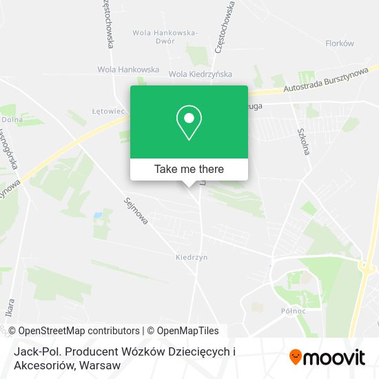 Jack-Pol. Producent Wózków Dziecięcych i Akcesoriów map