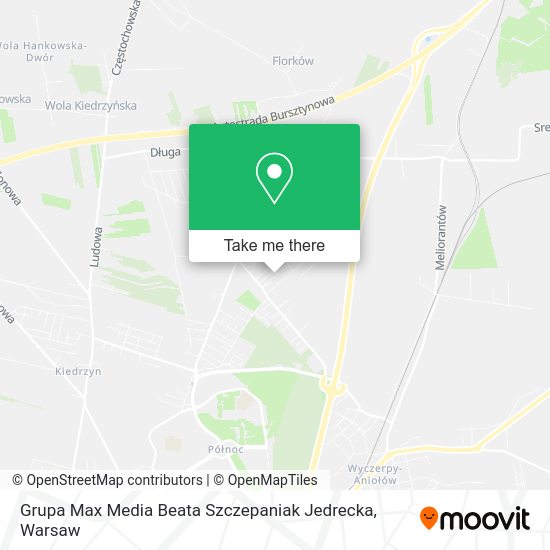 Grupa Max Media Beata Szczepaniak Jedrecka map