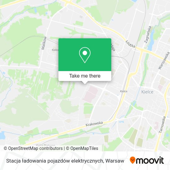 Stacja ładowania pojazdów elektrycznych map