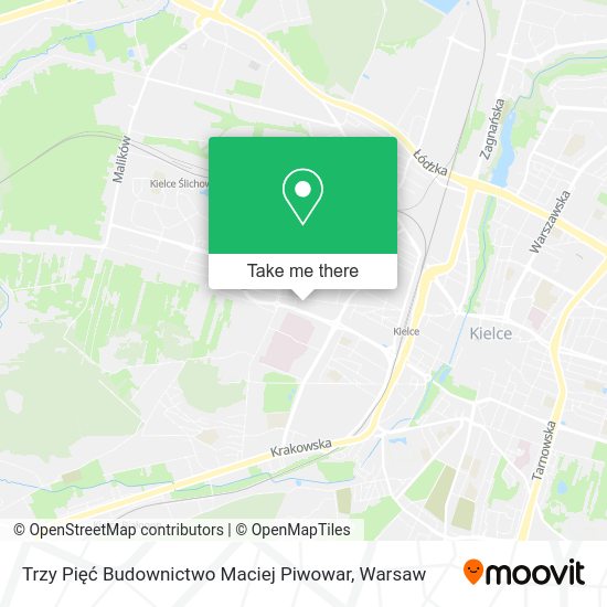 Trzy Pięć Budownictwo Maciej Piwowar map