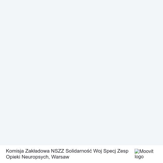 Komisja Zakładowa NSZZ Solidarność Woj Specj Zesp Opieki Neuropsych map