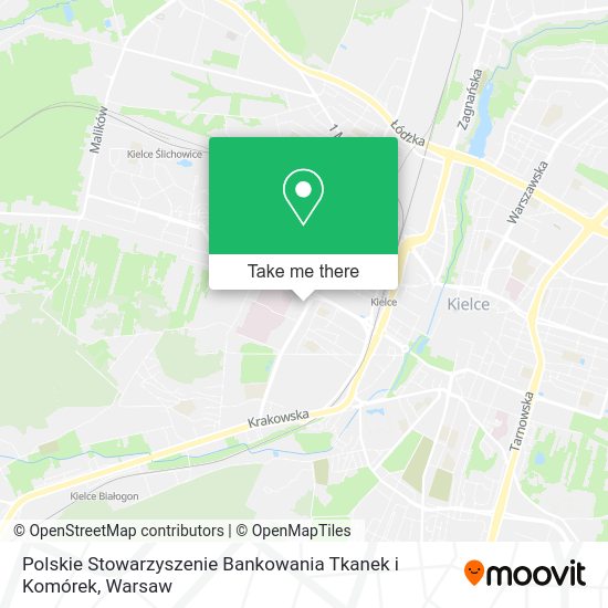 Polskie Stowarzyszenie Bankowania Tkanek i Komórek map