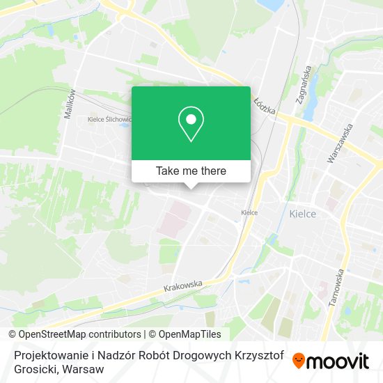 Projektowanie i Nadzór Robót Drogowych Krzysztof Grosicki map