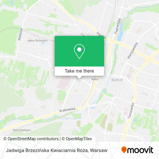 Jadwiga Brzezińska Kwiaciarnia Róża map