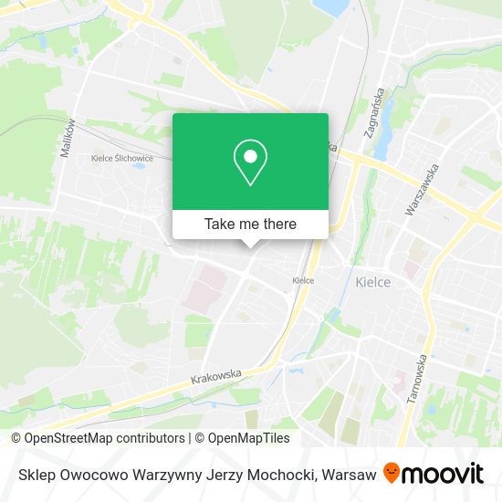 Sklep Owocowo Warzywny Jerzy Mochocki map