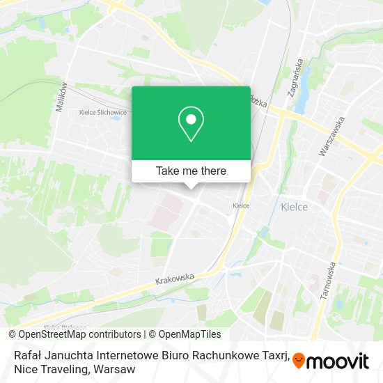 Карта Rafał Januchta Internetowe Biuro Rachunkowe Taxrj, Nice Traveling