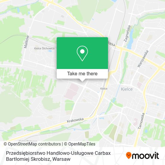 Przedsiębiorstwo Handlowo-Usługowe Carbax Bartłomiej Skrobisz map