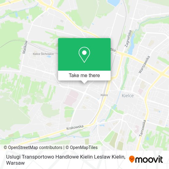 Uslugi Transportowo Handlowe Kielin Leslaw Kielin map