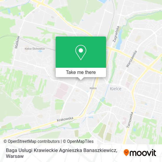 Baga Usługi Krawieckie Agnieszka Banaszkiewicz map