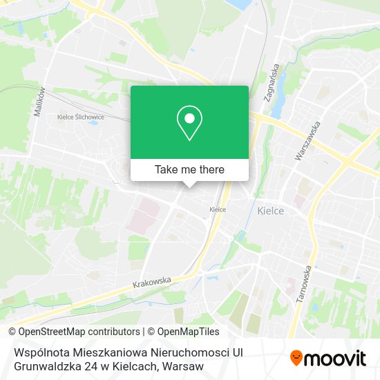 Wspólnota Mieszkaniowa Nieruchomosci Ul Grunwaldzka 24 w Kielcach map