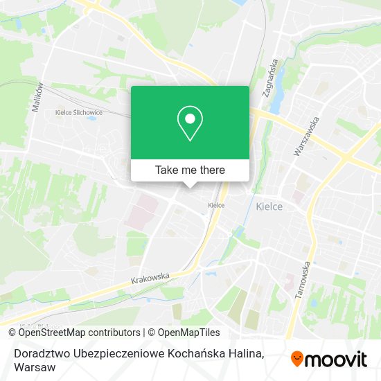 Карта Doradztwo Ubezpieczeniowe Kochańska Halina