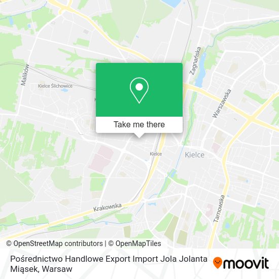 Pośrednictwo Handlowe Export Import Jola Jolanta Miąsek map