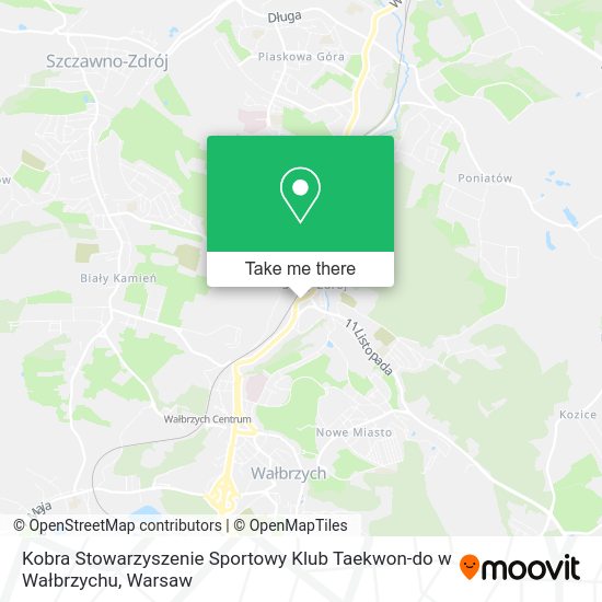 Kobra Stowarzyszenie Sportowy Klub Taekwon-do w Wałbrzychu map