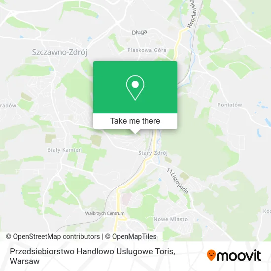 Карта Przedsiebiorstwo Handlowo Uslugowe Toris