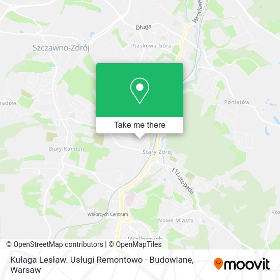 Kułaga Lesław. Usługi Remontowo - Budowlane map