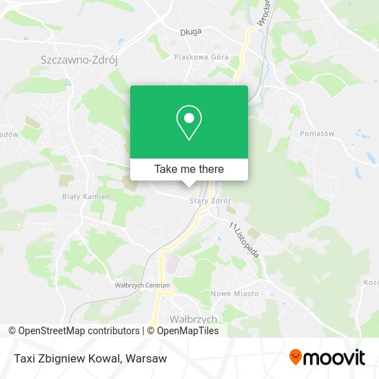 Taxi Zbigniew Kowal map