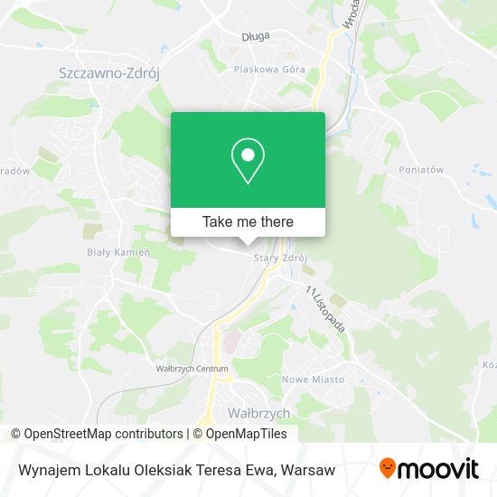 Wynajem Lokalu Oleksiak Teresa Ewa map