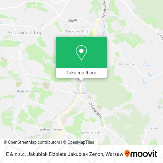 E & z s.c. Jakubiak Elżbieta Jakubiak Zenon map