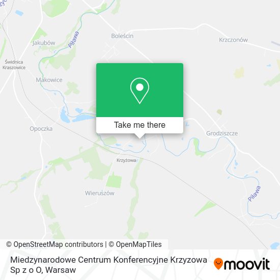 Miedzynarodowe Centrum Konferencyjne Krzyzowa Sp z o O map