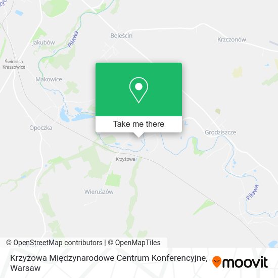 Krzyżowa Międzynarodowe Centrum Konferencyjne map