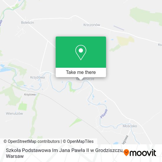 Szkoła Podstawowa Im Jana Pawła II w Grodziszczu map