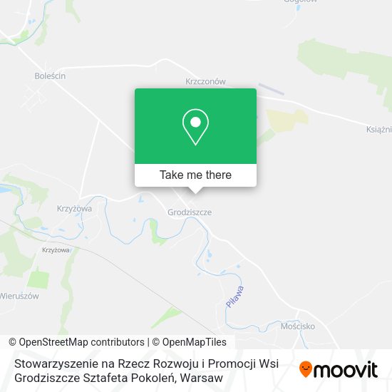 Stowarzyszenie na Rzecz Rozwoju i Promocji Wsi Grodziszcze Sztafeta Pokoleń map